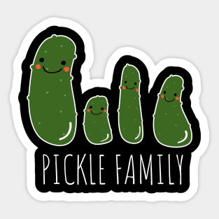 Pickle Family Funny Pickles Sticker